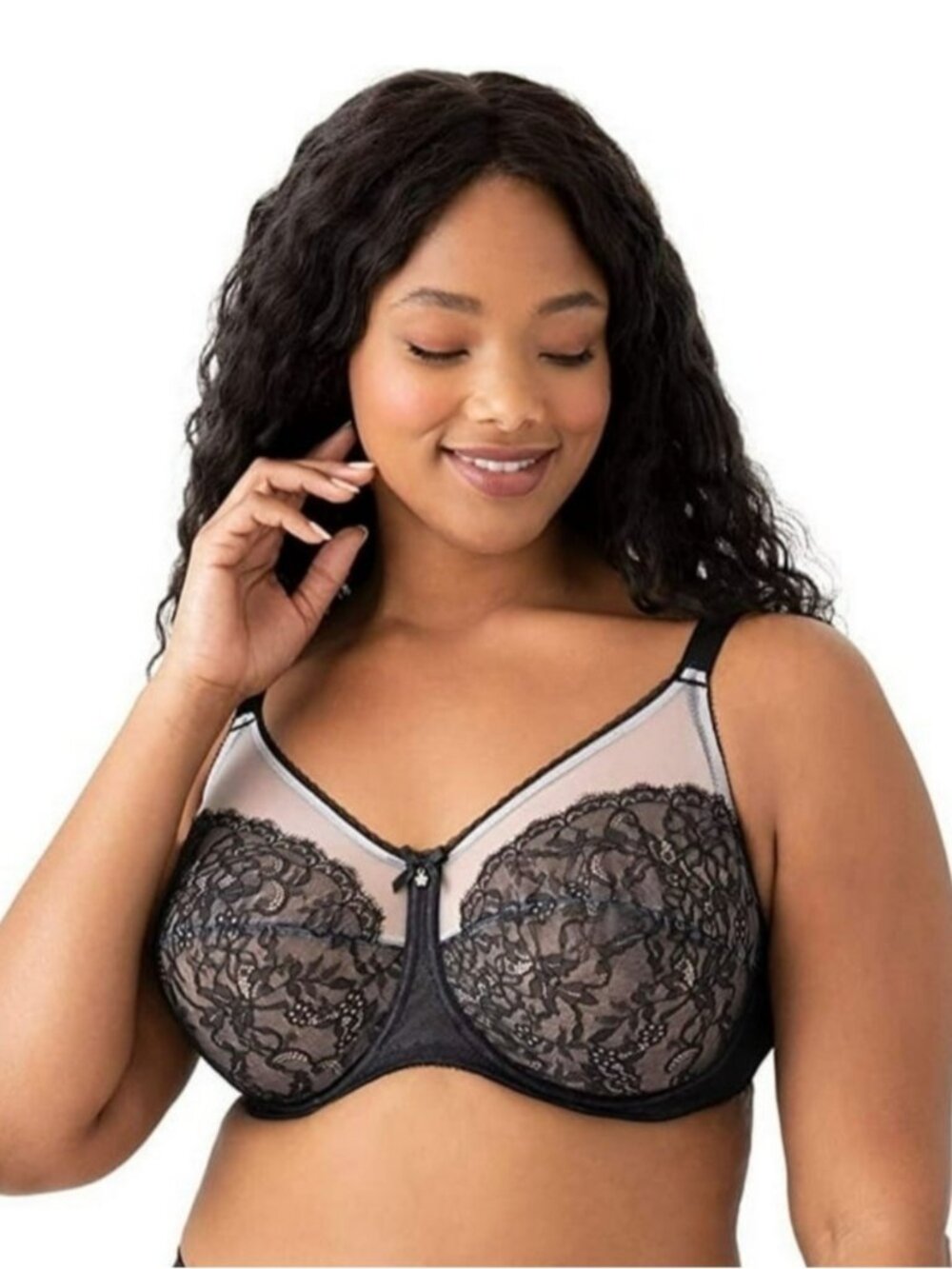 Wacoal Retro Chic Black Lace Unlined Underwire Bra 855186 36d Lingerie Unpadded